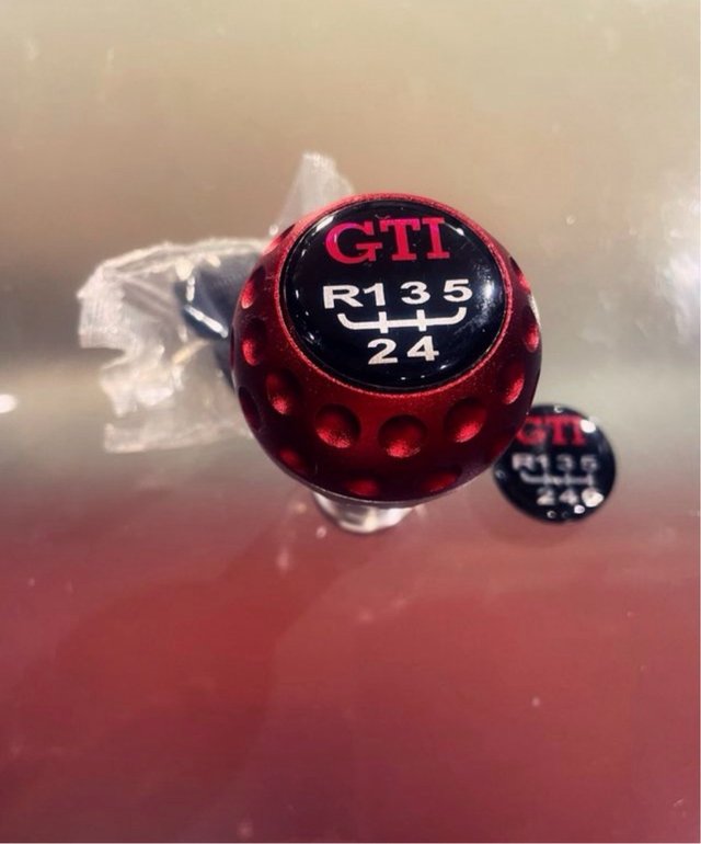 Pomo Palanca Cambios GTI Rojo Golf MK2 MK3 MK4