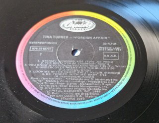 Tina Turner - Foreign Affair Vinilo LP 1989