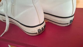 Zapatillas altas B&W blancas talla 39