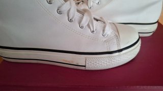 Zapatillas altas B&W blancas talla 39