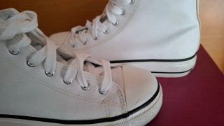 Zapatillas altas B&W blancas talla 39