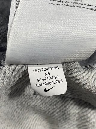 Nike Hoodie Grey Y2K Sportswear Streetwear Retro