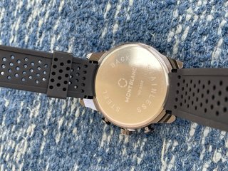 Reloj Deportivo Caucho Negro/Morado