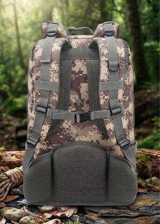 Mochila militar camuflaje moderna, grande.