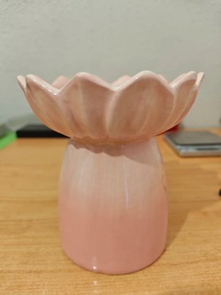 Quemador de cera aromática rosa