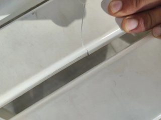 Tumbonas de plástico blancas