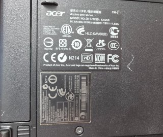 Mini portátil Acer Aspire One azul