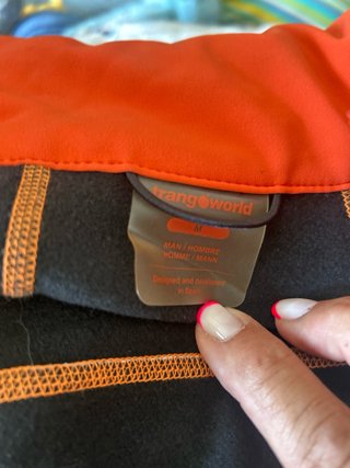 Chaqueta Trangoworld Paak Unisex Negra/Naranja