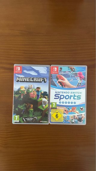 2 Juegos Nintendo Switch: Minecraft y Sports