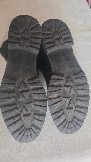 Botines Zara Piel Negro Talla 40
