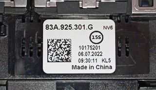 Interruptores Audi A3 8Y - Consola Central