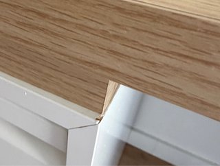 Escritorio madera con cajoneras