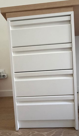 Escritorio madera con cajoneras