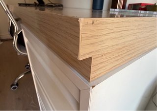 Escritorio madera con cajoneras