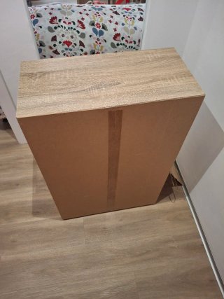 Mueble de madera 6 cubos