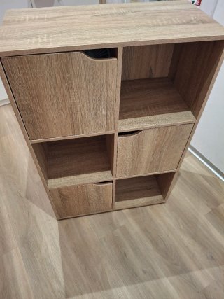 Mueble de madera 6 cubos