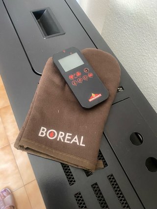 Estufa Pellet Boreal 12MF SLIM Marfil 12kw mando