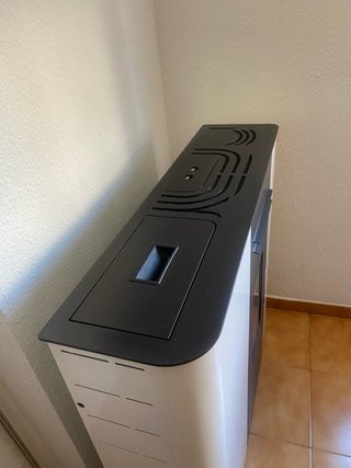 Estufa Pellet Boreal 12MF SLIM Marfil 12kw mando