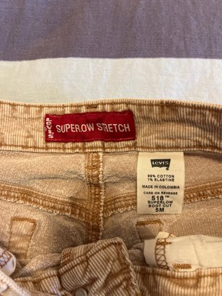 Pantalón Levis Superlow Stretch Beige Talla M