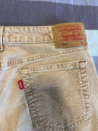 Pantalón Levis Superlow Stretch Beige Talla M