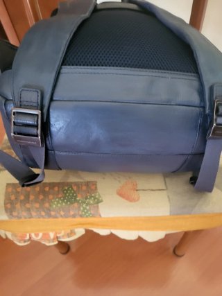 Zaino Piquadro Pelle Blu/blu marino