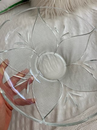 Plato de cristal decorado