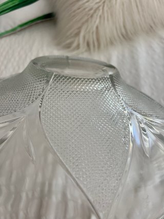 Plato de cristal decorado