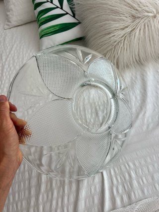 Plato de cristal decorado