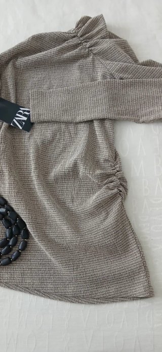 Top Zara Hombro Descubierto Manga Larga