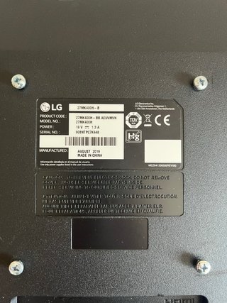 Pantalla LG + Soporte VESA Doble (Manuel)