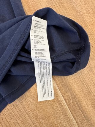 Hollister Men Navy Azul T-Shirt | Talla M