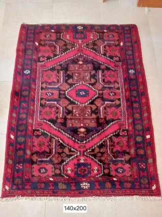 Alfombra Persa Hamadan Lana Hecha a Mano