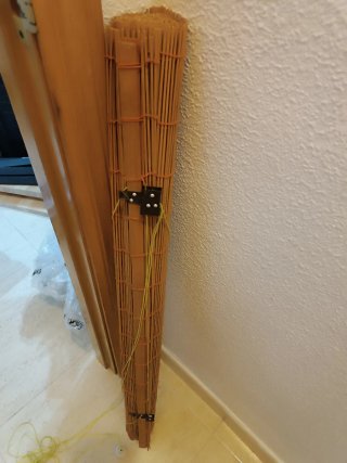 Persiana enrollable de bambú
