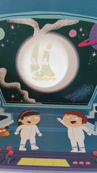 Libro Proyector Buscando Un Tesoro En El espacio