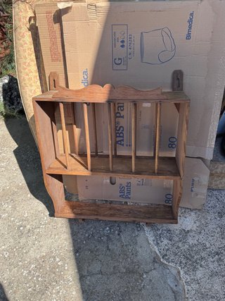 Platero de madera antiguo