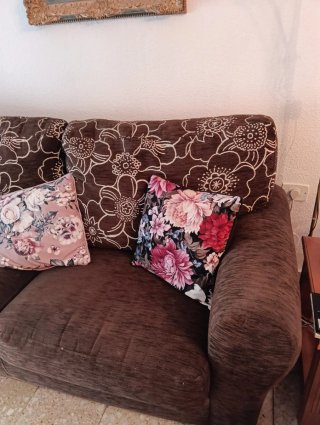 Sofá de 2 plazas con estampado floral
