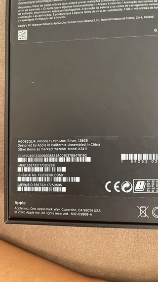 iPhone 12 Pro Max plateado 128 GB