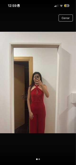 Mono largo rojo