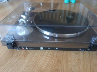 Reproductor Vinilos Negro/Plata