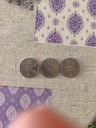 3 Monedas 100 Pts España 1982