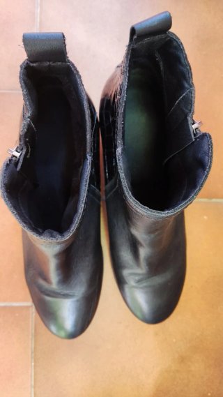 Botines piel negros El Corte Inglés T41