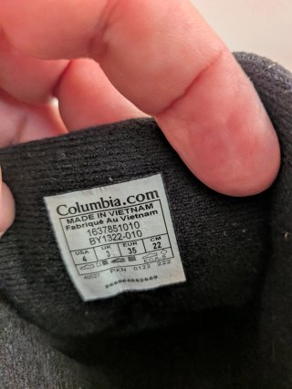 Botas de nieve Columbia negras, waterproof