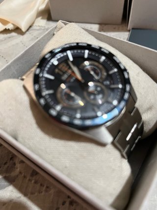 Reloj Seiko Cronógrafo Negro/Azul Nuevo