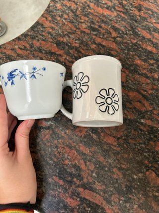 Juego de 2 tazas de cerámica