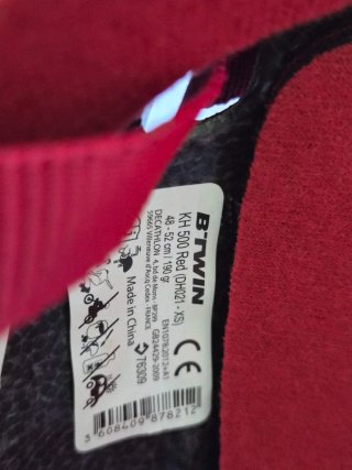 Casco B'Twin Rojo para Niños