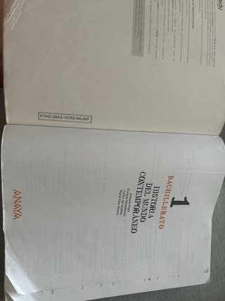 Historia del Mundo Contemporáneo 1 Bachillerato