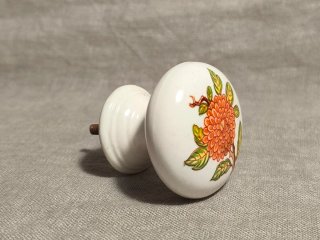 POMO ANTIGUO TIRADOR DE PORCELANA