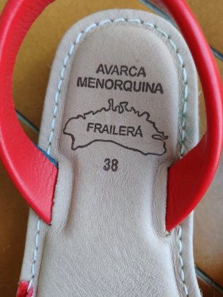 Sandali Avarca Menorquina Rossi