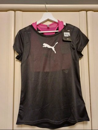 Conjunto Camiseta + Top Deportivo Puma Talla S