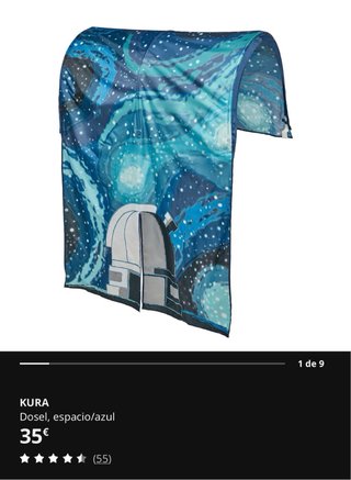 Cama litera IKEA KURA reversible como nueva